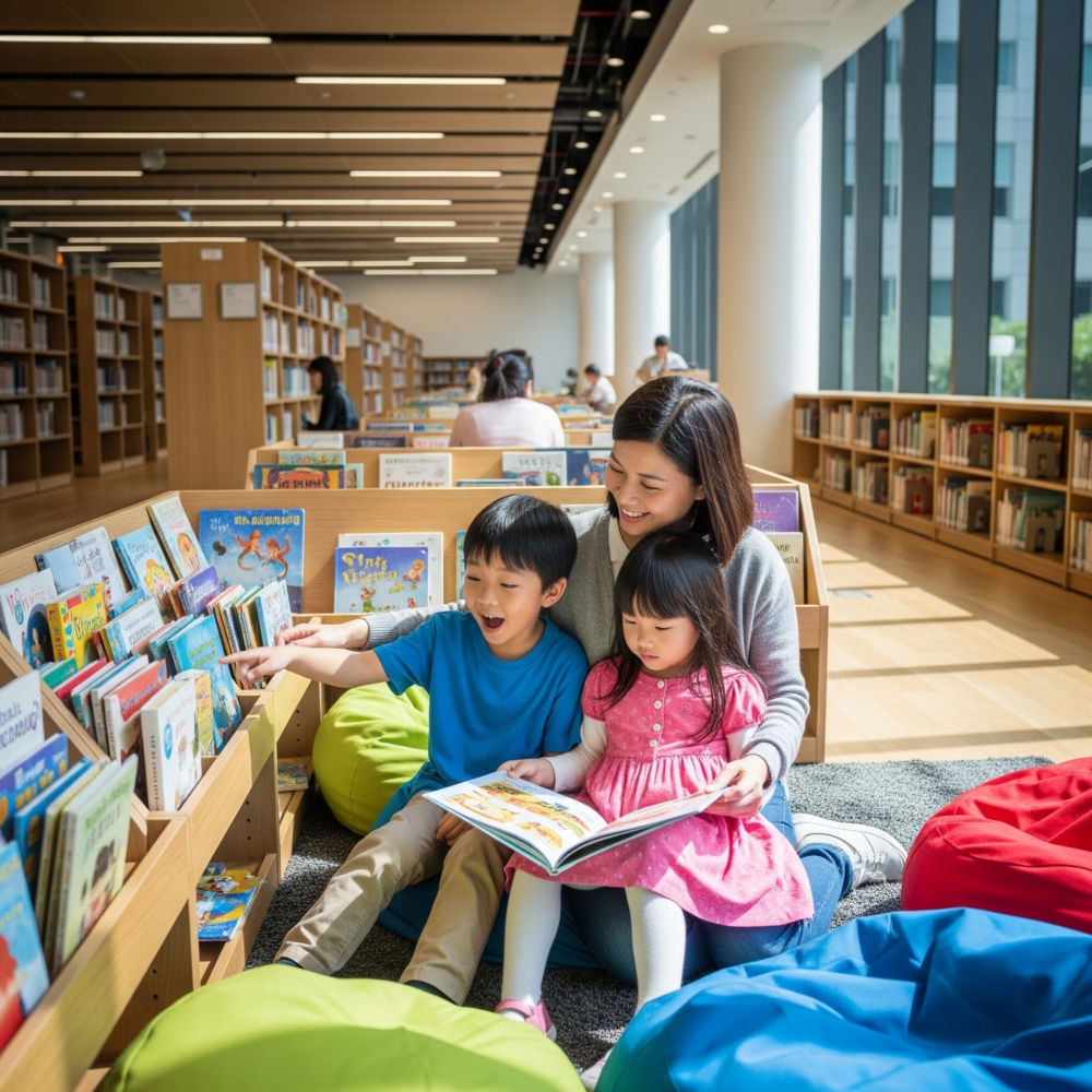 多帶孩子到圖書館,選擇喜歡的書籍