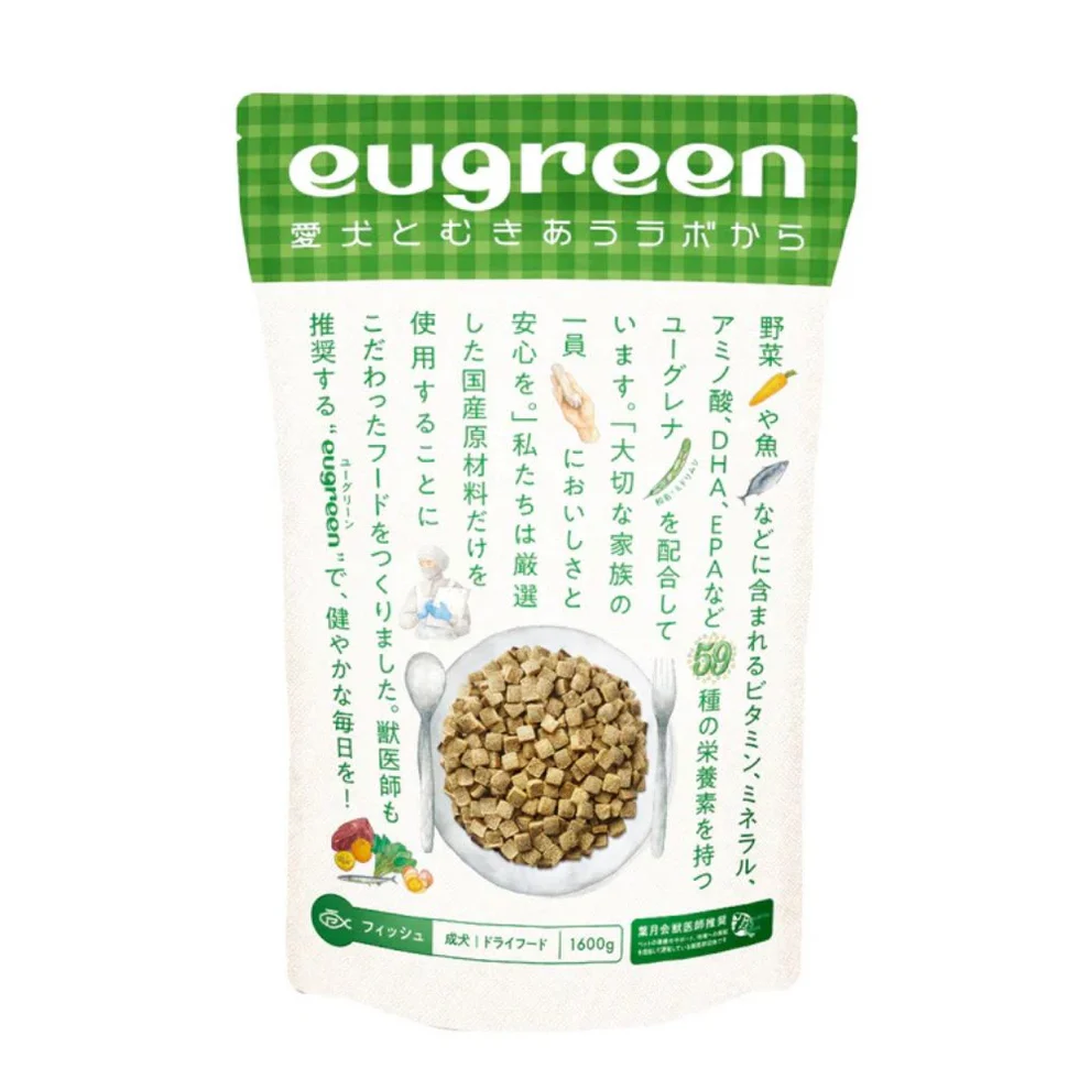 全齡犬乾糧-魚肉配方，高比例國產金槍魚搭配超級食物 Euglena