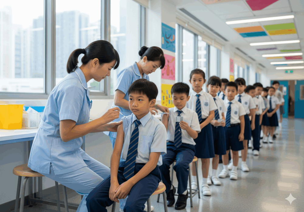 今年學校可選用噴鼻式減活或注射式滅活流感疫苗