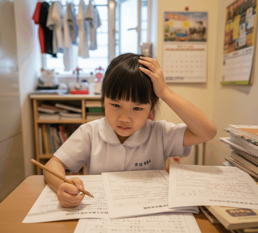 幼兒在書寫過程中感到挫敗，往往源於其手部肌肉尚未發展成熟，難以有效控制筆桿，導致書寫表現未如理想，從而影響其自信心與學習動機。