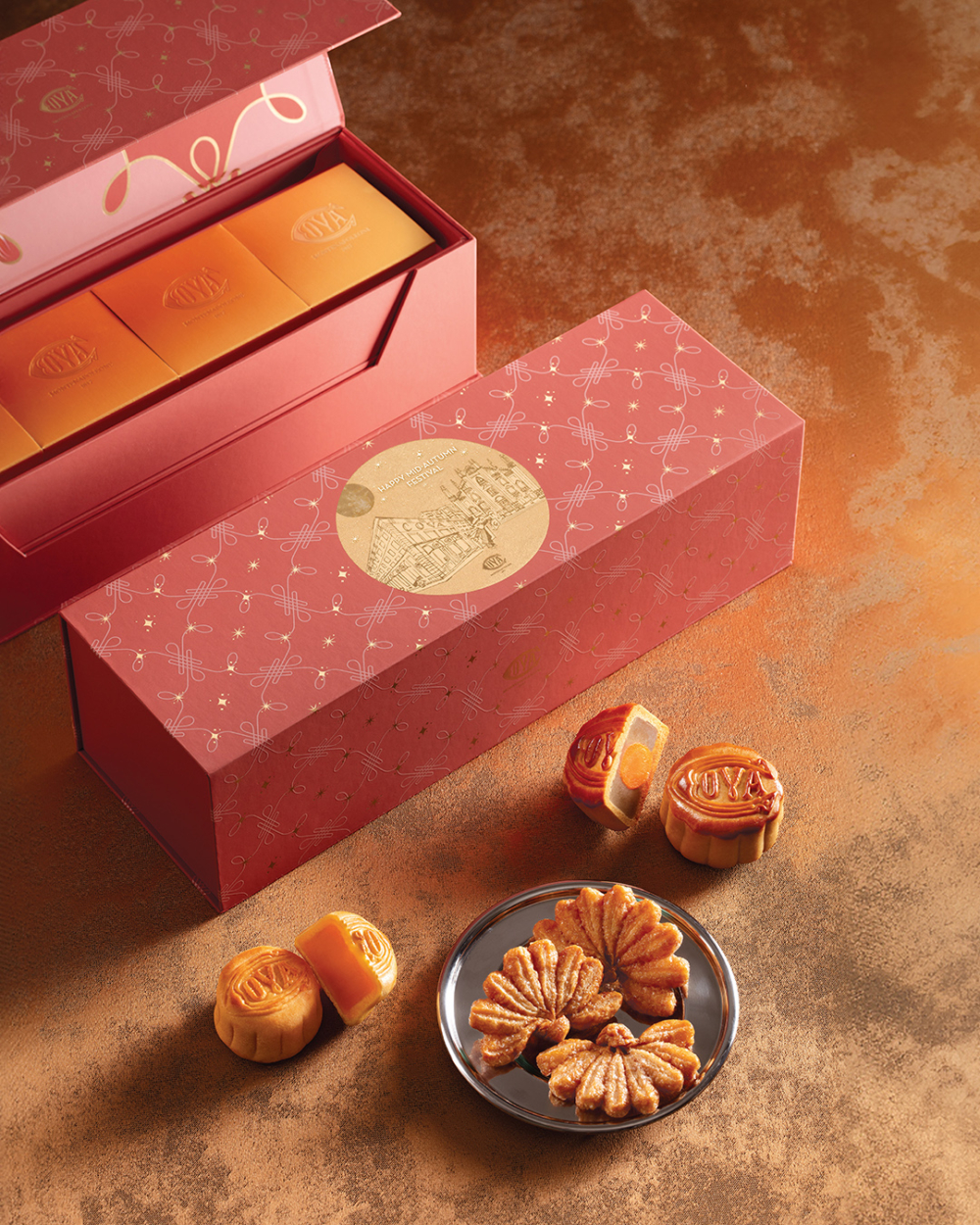 月餅禮盒 | 明月月餅扇子酥禮盒
