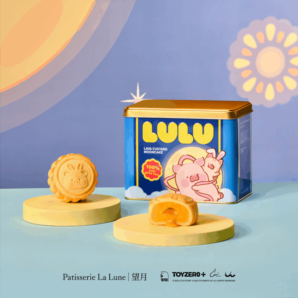 LuLu豬化身嫦娥，伴隨小貓奔月