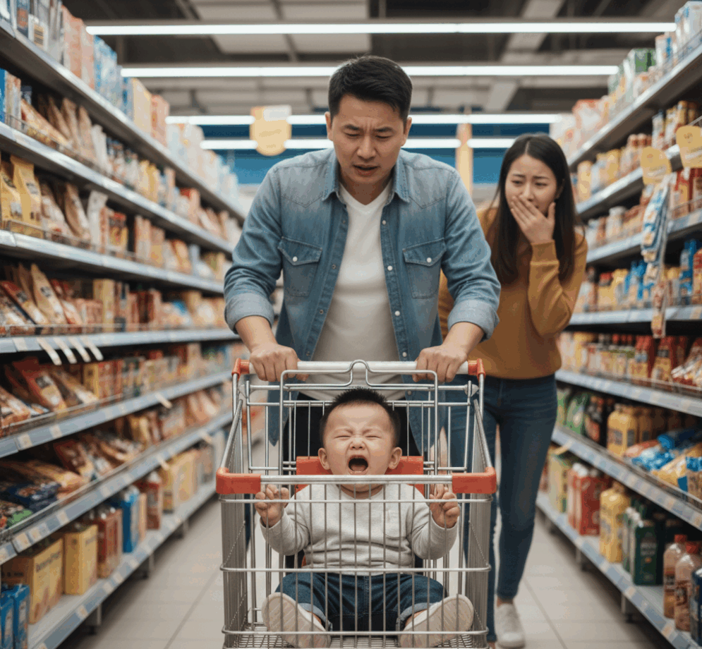 寶寶在公眾場合尖叫可能會令父母手足無措。