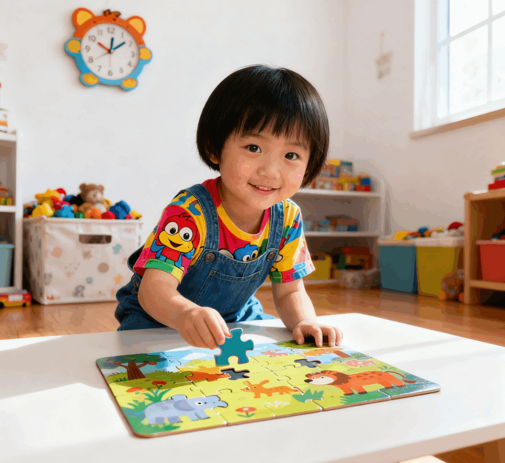 砌拼圖有助提升幼兒的空間感