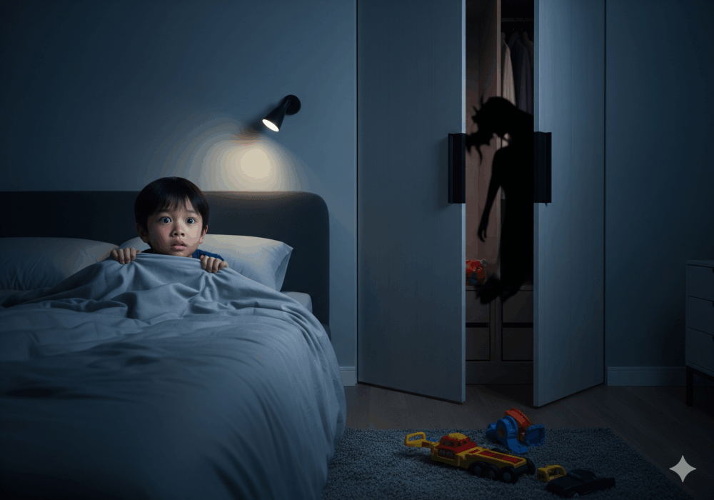 無數的故事和卡通都在潛移默化中將衣櫃塑造成怪物的經典藏身之所,讓孩子害怕