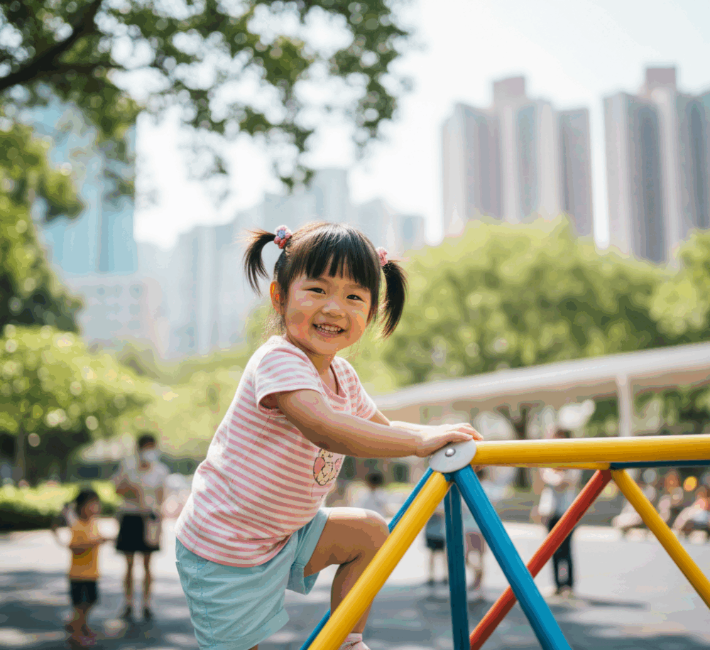 孩子多做運動可以增強抵抗力。