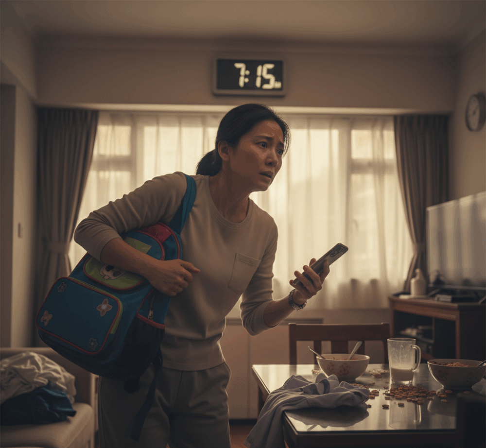 忙碌的生活是很多雙職家庭的寫照。