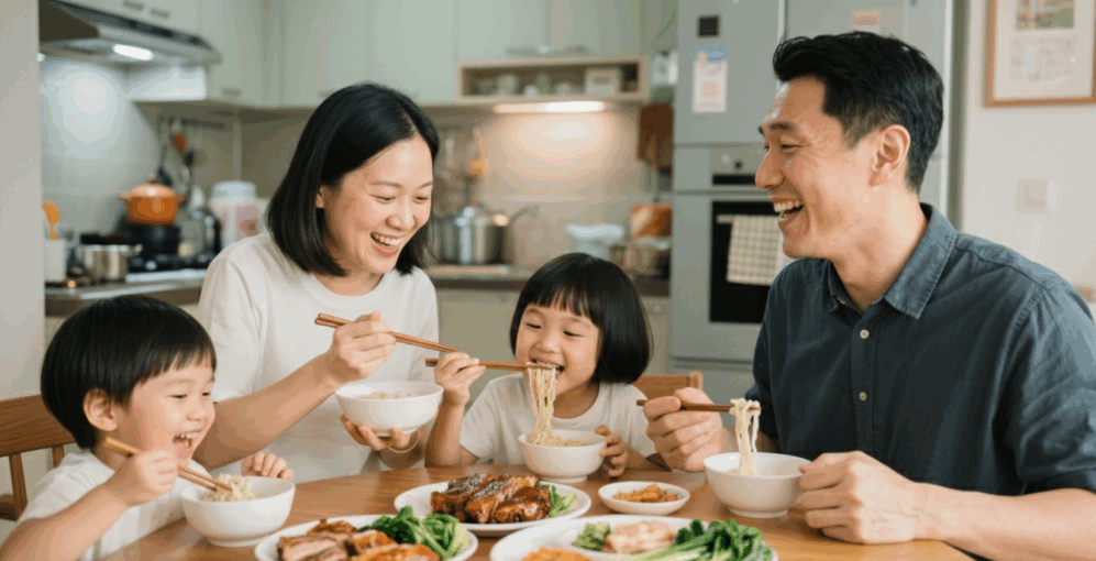 營造輕鬆的用餐氛圍，能讓孩子更願意嘗試新食物。