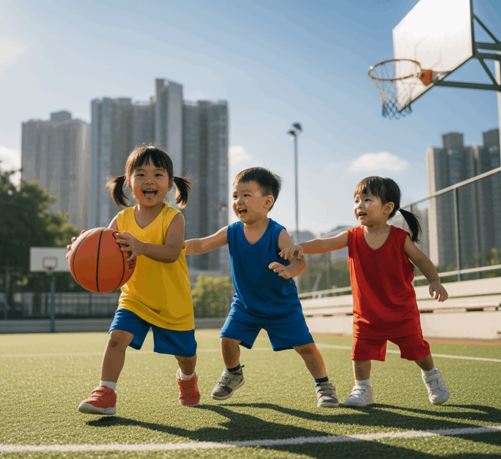 運動可以提升孩子的社交技巧。