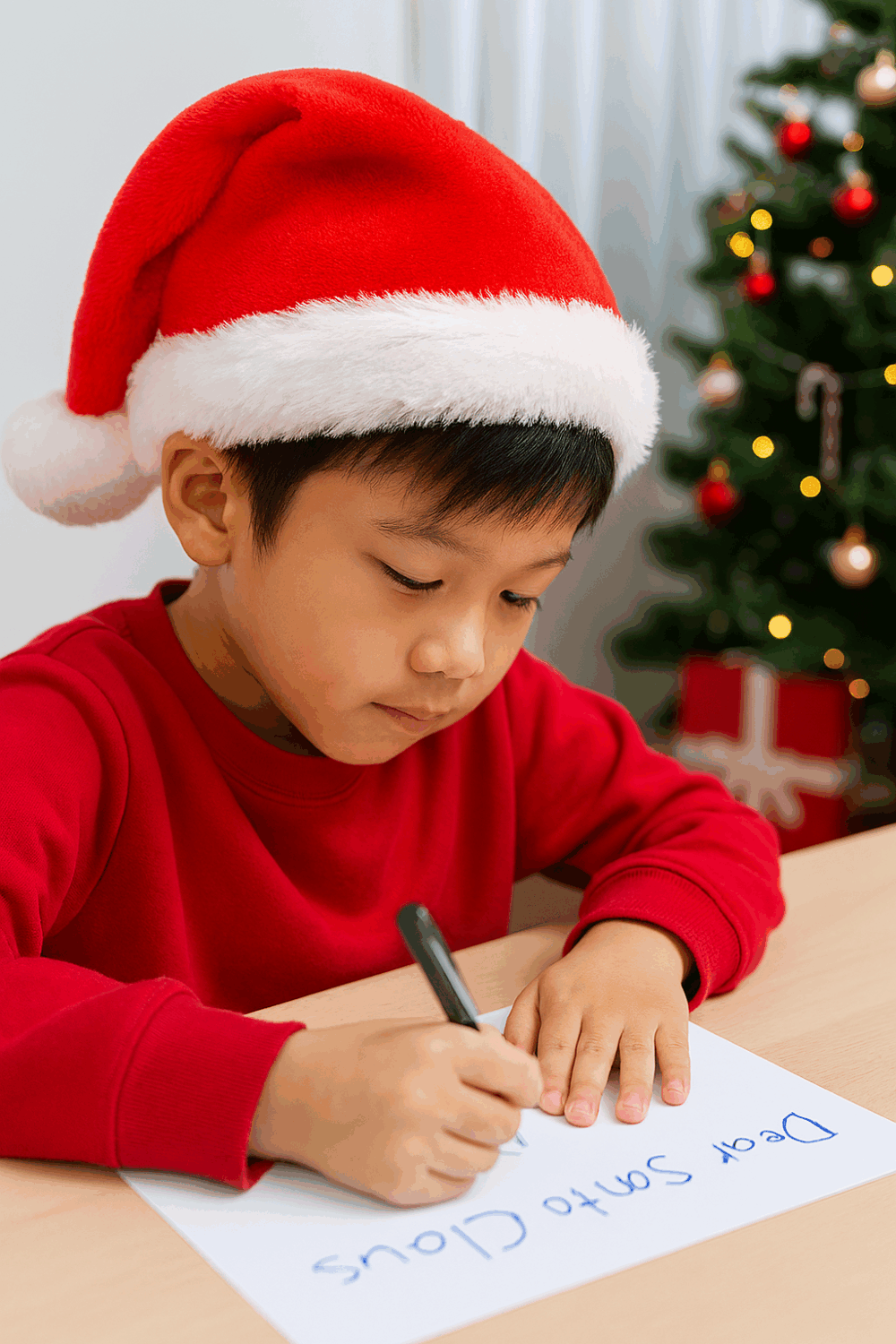 寫信給聖誕老人是節日傳統的一部分。