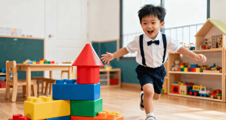 活潑好動的孩子對世界充滿好奇心。