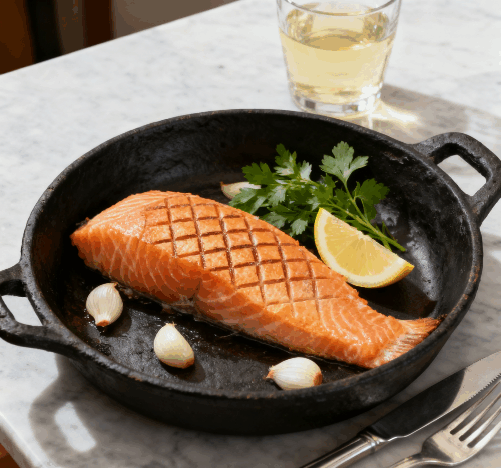 三文魚含有豐富的Omega-3（DHA和EPA），能增強記憶力。