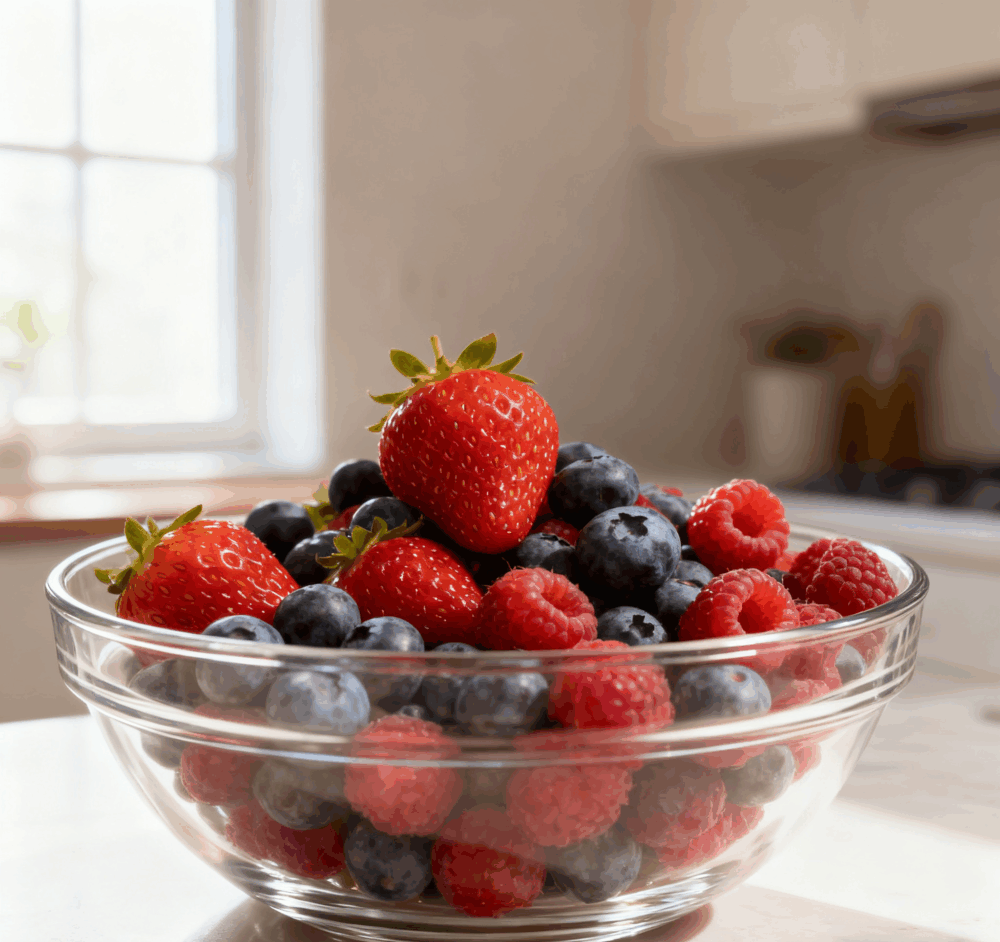 多進食藍莓、士多啤梨、紅莓等食物不僅能讓大腦更健康，還能改善情緒，同時增強記憶力。