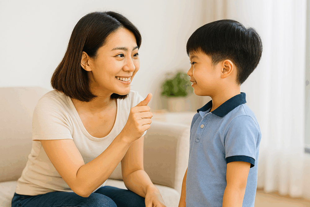 家長常對孩子說正面的說話，能夠幫助孩子建立自信、培養良好的習慣。