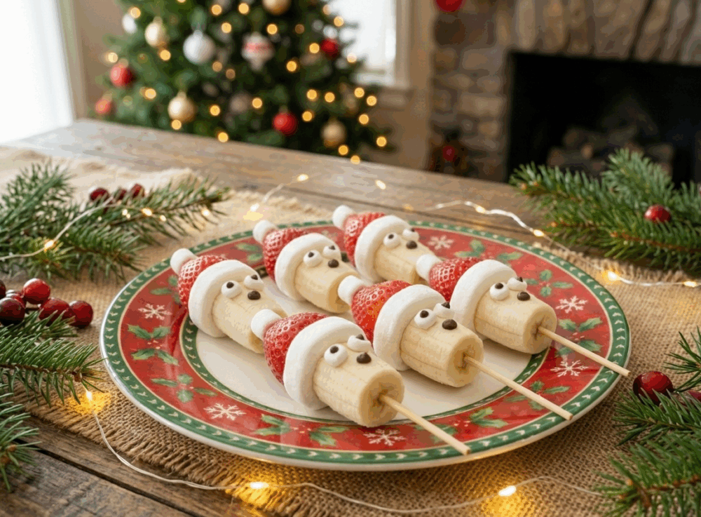 聖誕老人棉花糖水果串的口感十分豐富。