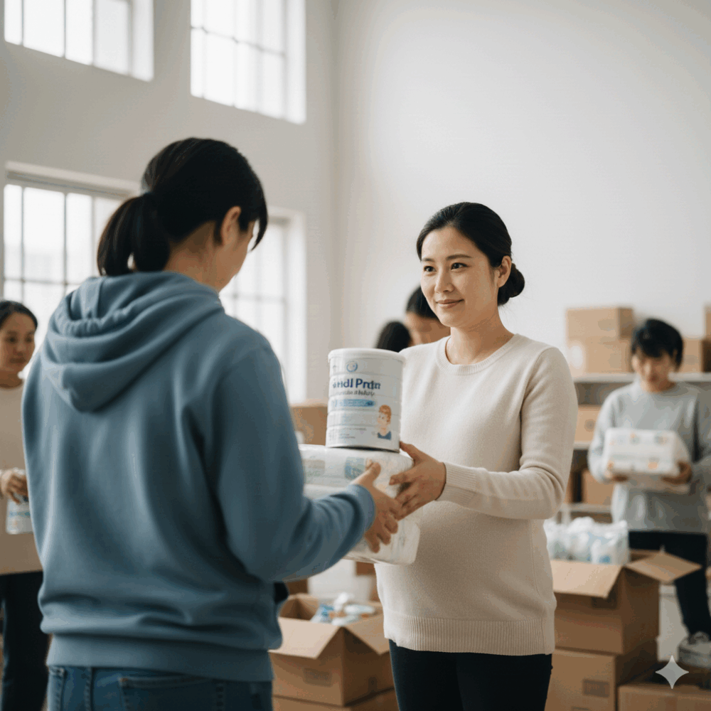 懷孕的準媽媽看見大火新聞後久久難過，決定捐出原本為未出世雙胞胎準備的嬰兒用品