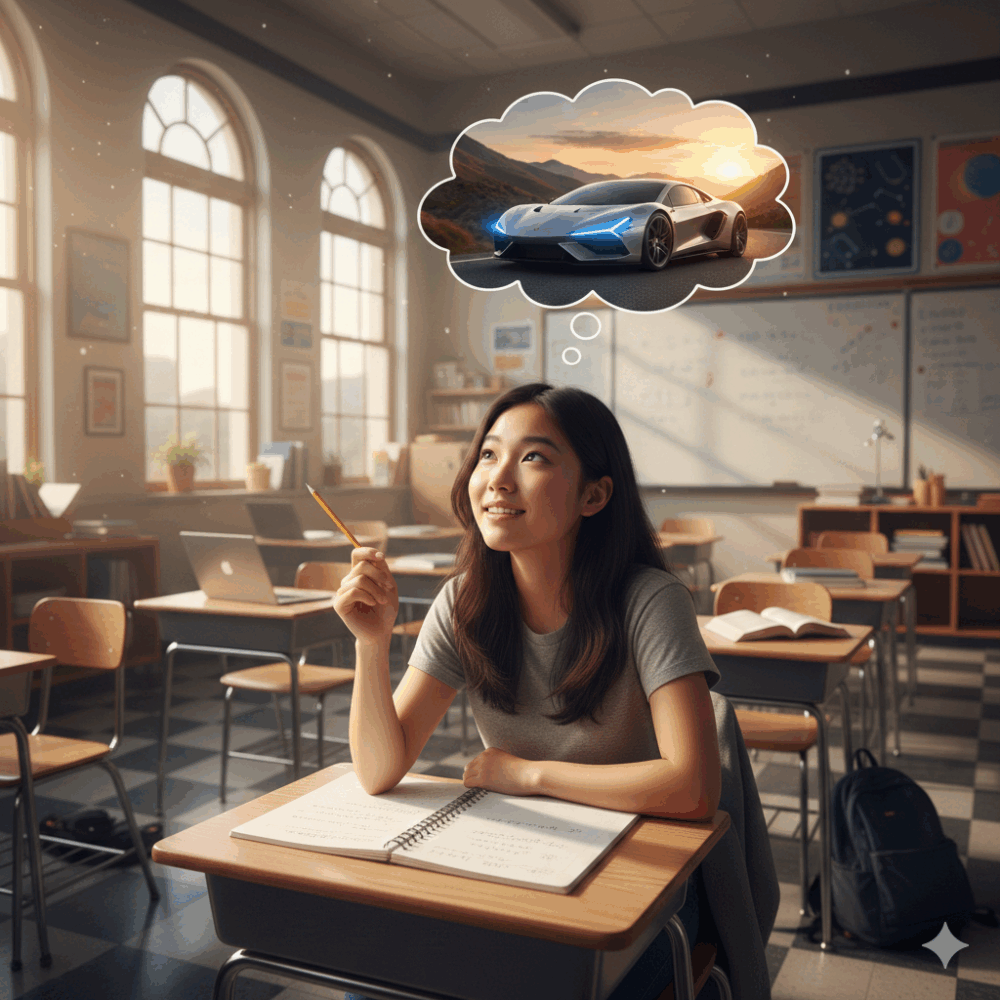 孩子們不再談興趣、不再談事業，也不再談創作。他們寫下的，都是一句句關於金錢的願望