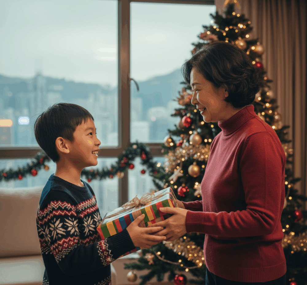 家長需要提醒孩子在收禮物的時候要雙手接過禮物。