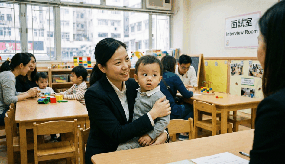 面對孩子第一次入學面試，家長可能會感到緊張。