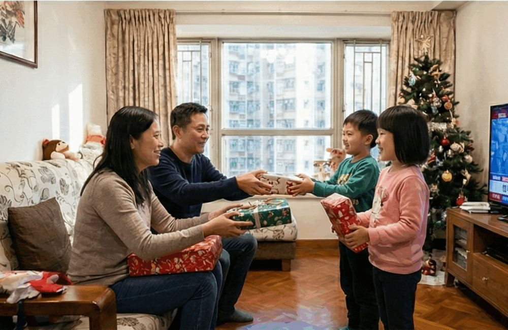 孩子每年都很期待收到聖誕禮物。