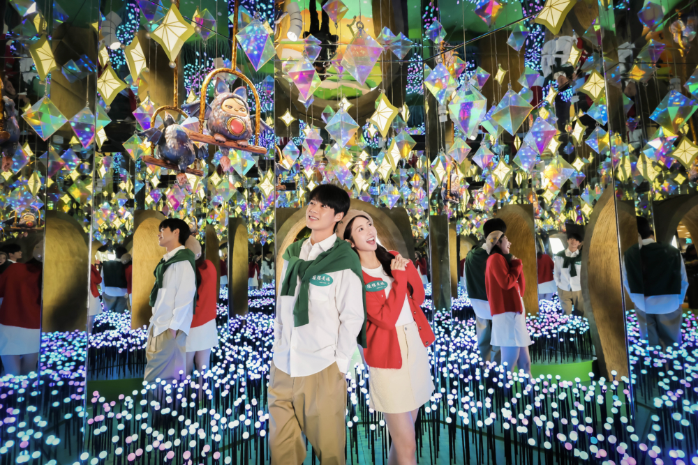 樹屋的燈光效果超夢幻！