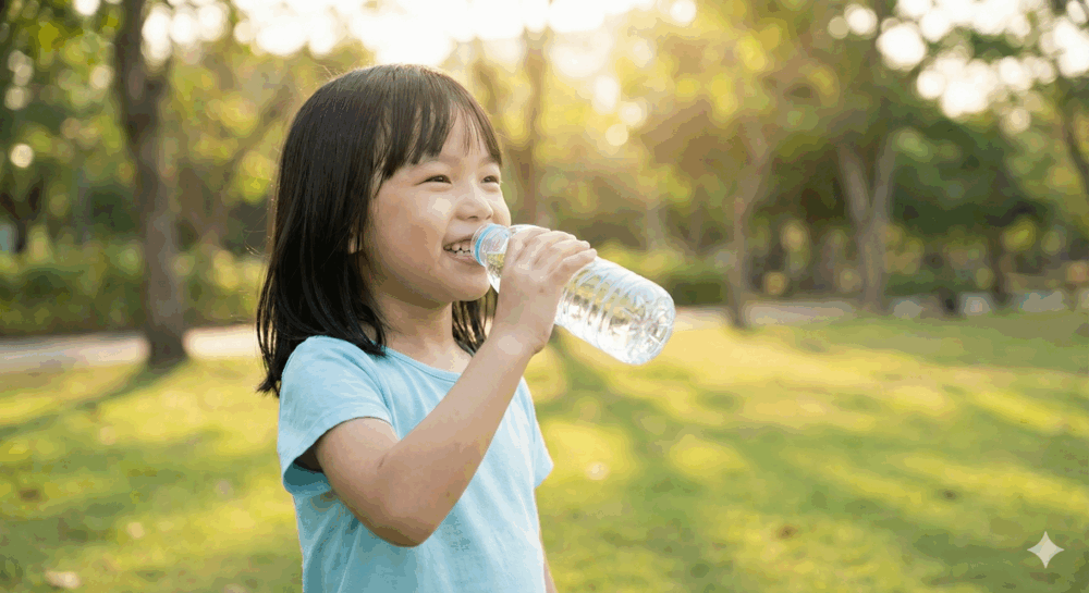 確保孩子在白天有充足飲水，有助於維持大腦穩定運作
