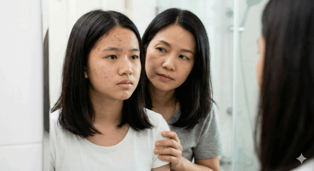 青春痘是多數孩子在成長過程中難以避免的現象，往往與青春期荷爾蒙變化密切相關