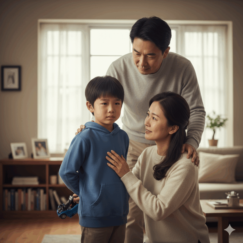 如果孩子出現危險行為，例如丟東西或打人，家長需要清楚設下界線