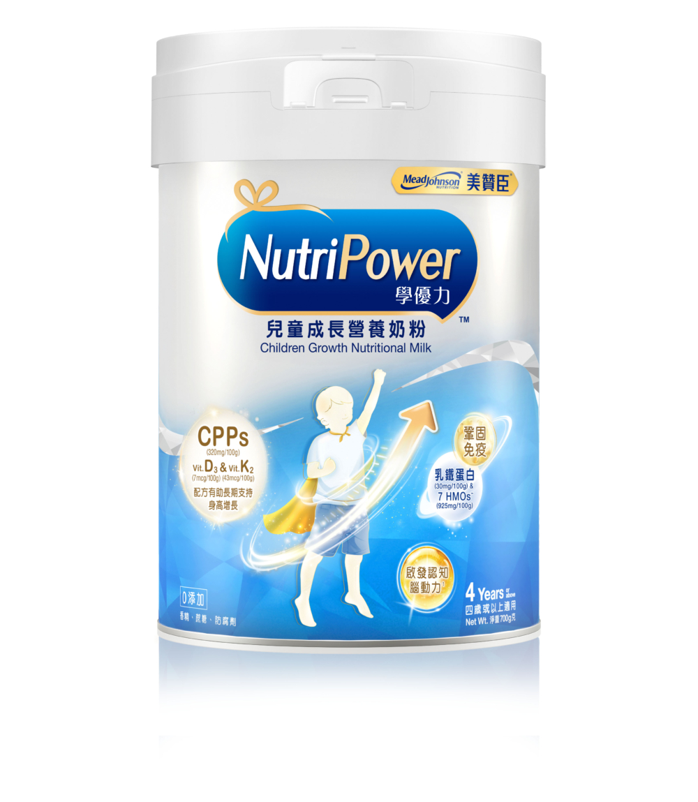 NutriPower採用專業的高鈣少甜配方,保證無添加蔗糖及香精 。