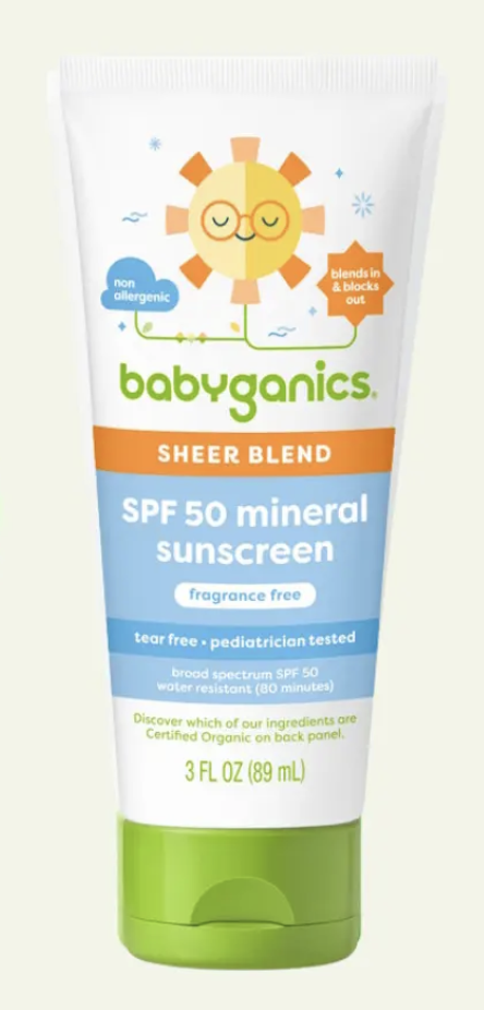 BabyGanics 柔滑礦物防曬乳 SPF50＋