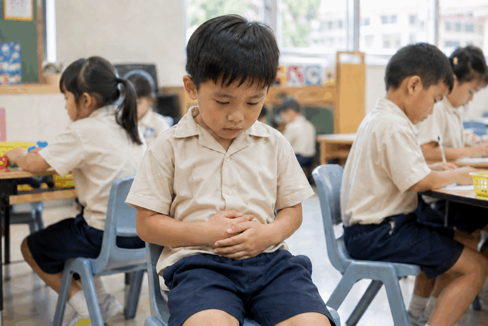 當孩子飲食不定時、偏食、睡眠不足，或曾服用抗生素，腸道內的益菌數量便可能下降，繼而出現排便不順、免疫力下降等情況。