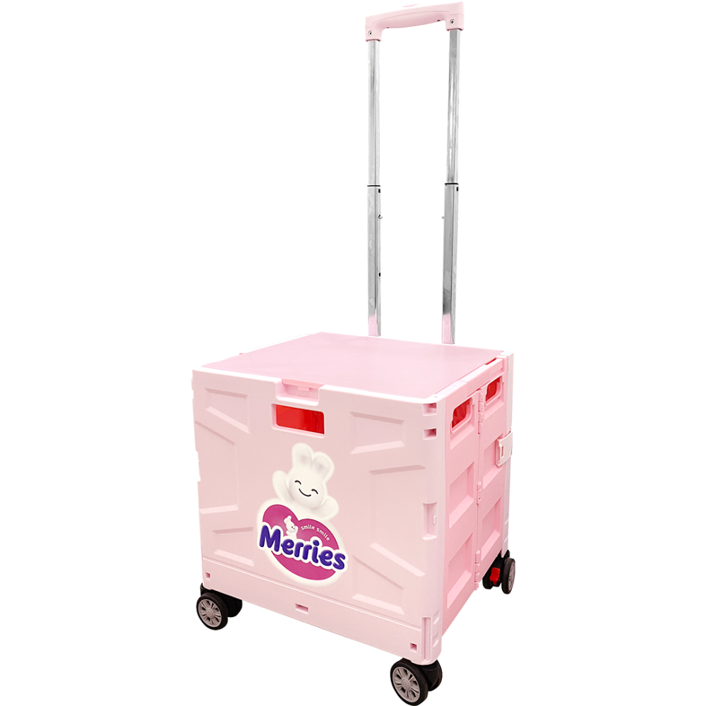 Merries可折疊拉捍購物車,媽媽必備!